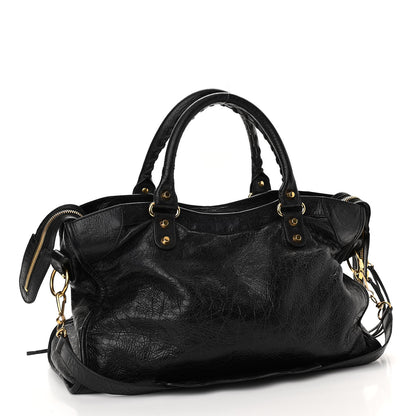 Balenciaga Agneau Classic Gold Hardware City Black 3 of 10