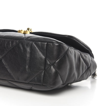 Chanel Lambskin Quilted Medium 19 Flap Black 9 of 10