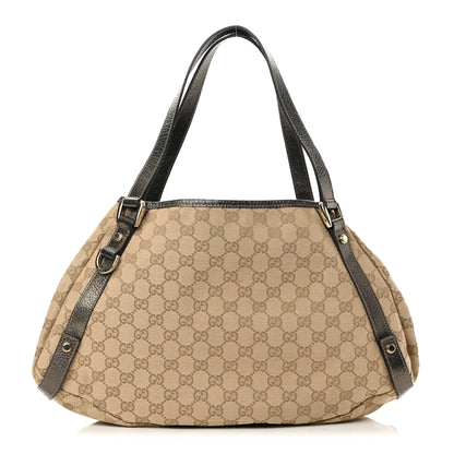 Gucci Monogram Medium Abbey Shoulder Bag Pewter 1 of 15