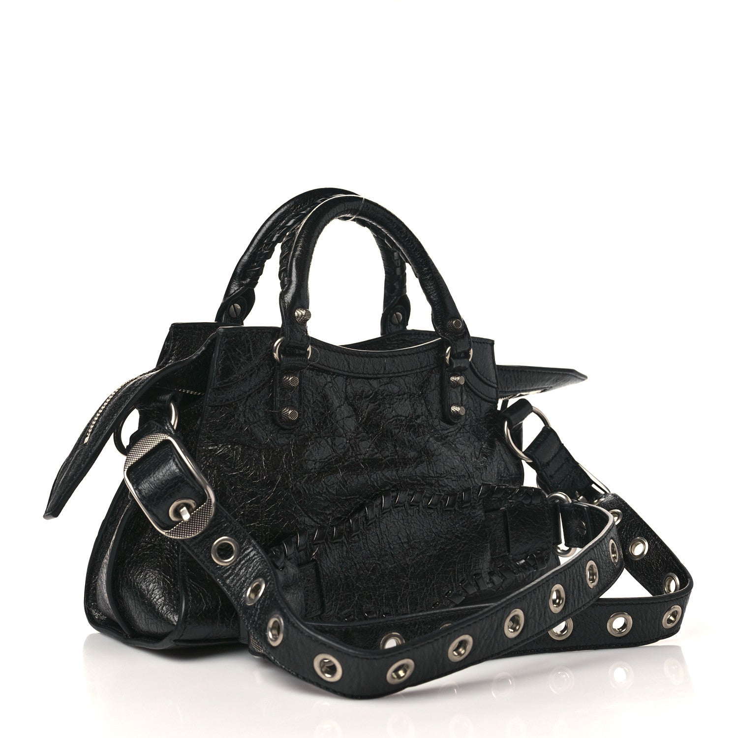 Balenciaga Agneau Arena Neo Cagole Handbag XS Black 3 of 7