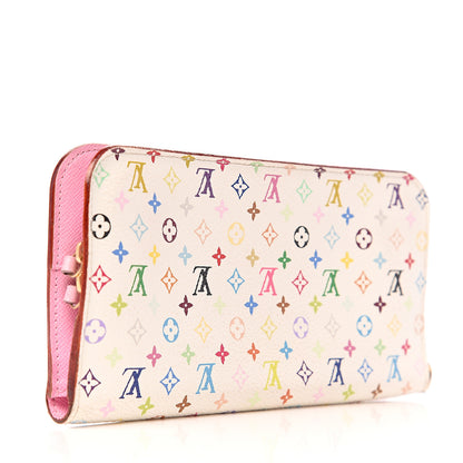 Louis Vuitton Monogram Multicolor Insolite Wallet White Litchi 2 of 5
