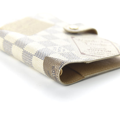 Louis Vuitton Damier Azur Illustre Small Trunks Labels Ring Agenda Cover 6 of 10