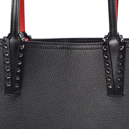 Christian Louboutin Calfskin Spikes East West Cabata Tote Black 12 of 13