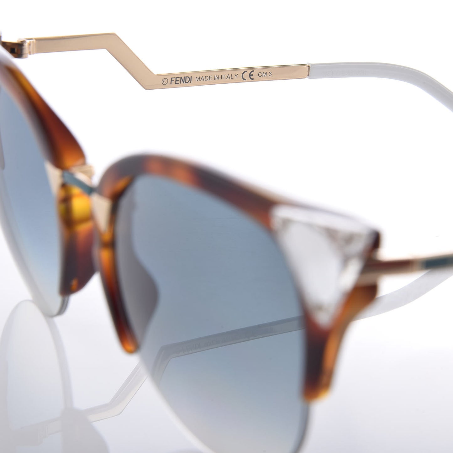 Iridia Cat Eye Sunglasses FF 0041/S Brown