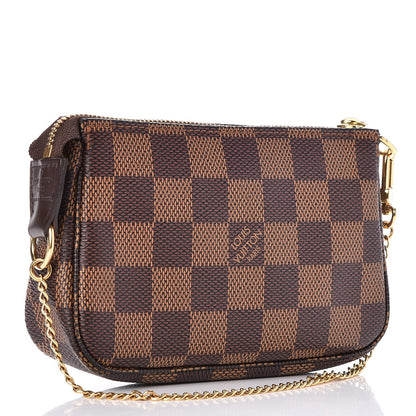 Louis Vuitton Damier Ebene Mini Pochette Accessories 3 of 8