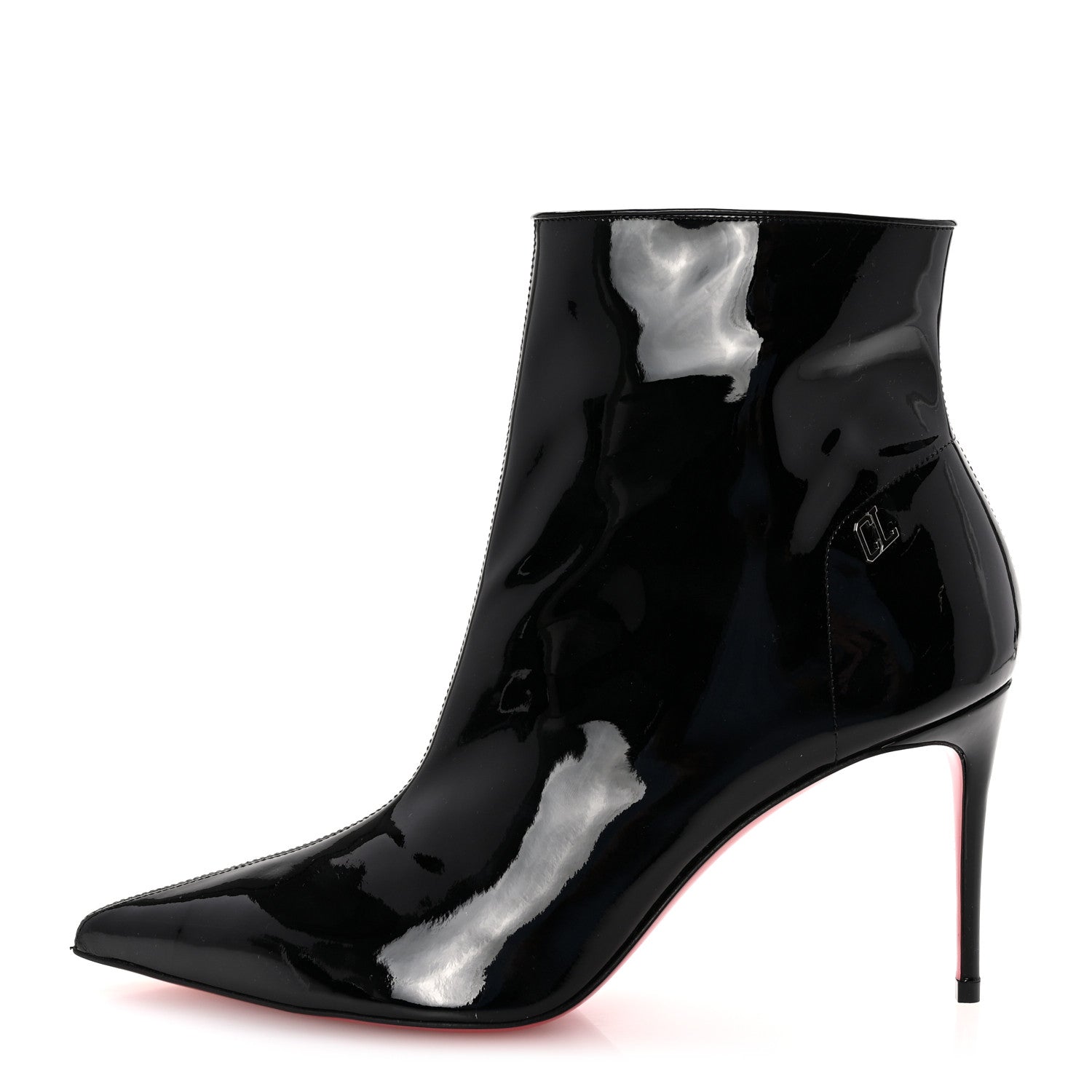 Christian Louboutin Patent Sporty Kate Booty 85 Ankle Boots 39.5 Black 1 of 9
