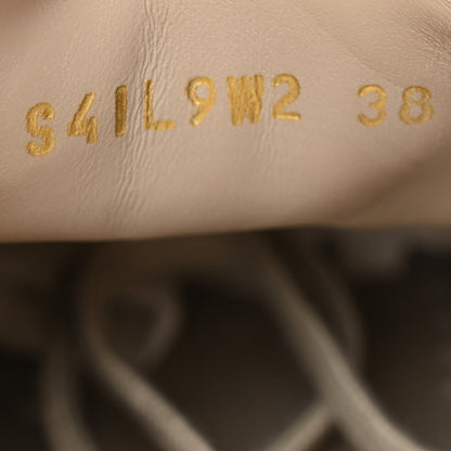 Valentino Garavani Suede Calfskin Womens Upvillage Low Top Sneakers 38 Beige Ivory 7 of 10