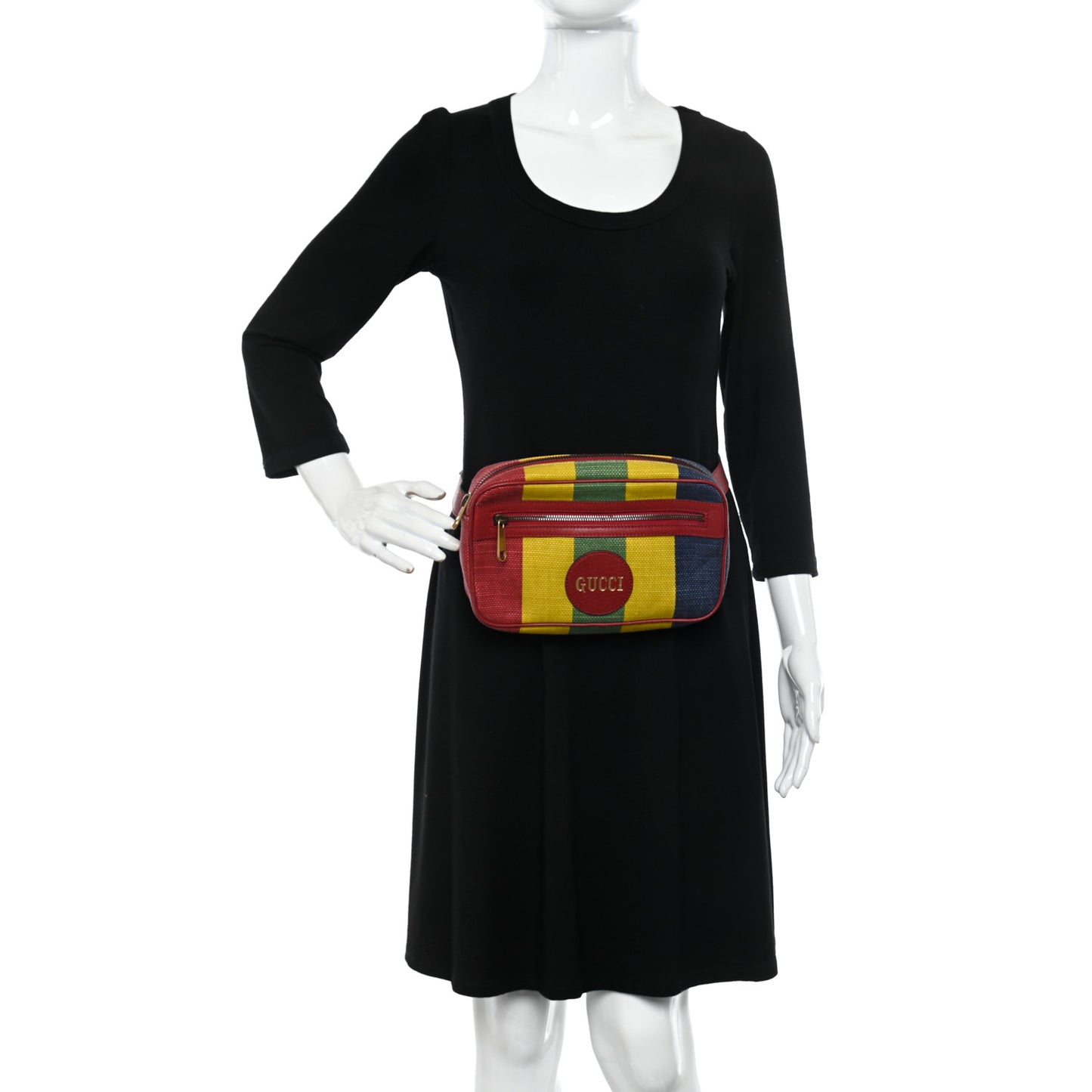 Canvas Marley Stripe Script Logo Gucci Belt Bag 80 32 Multicolor
