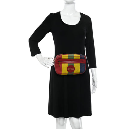 Gucci Canvas Marley Stripe Script Logo Gucci 100 Belt Bag 80 32 Multicolor 2 of 11
