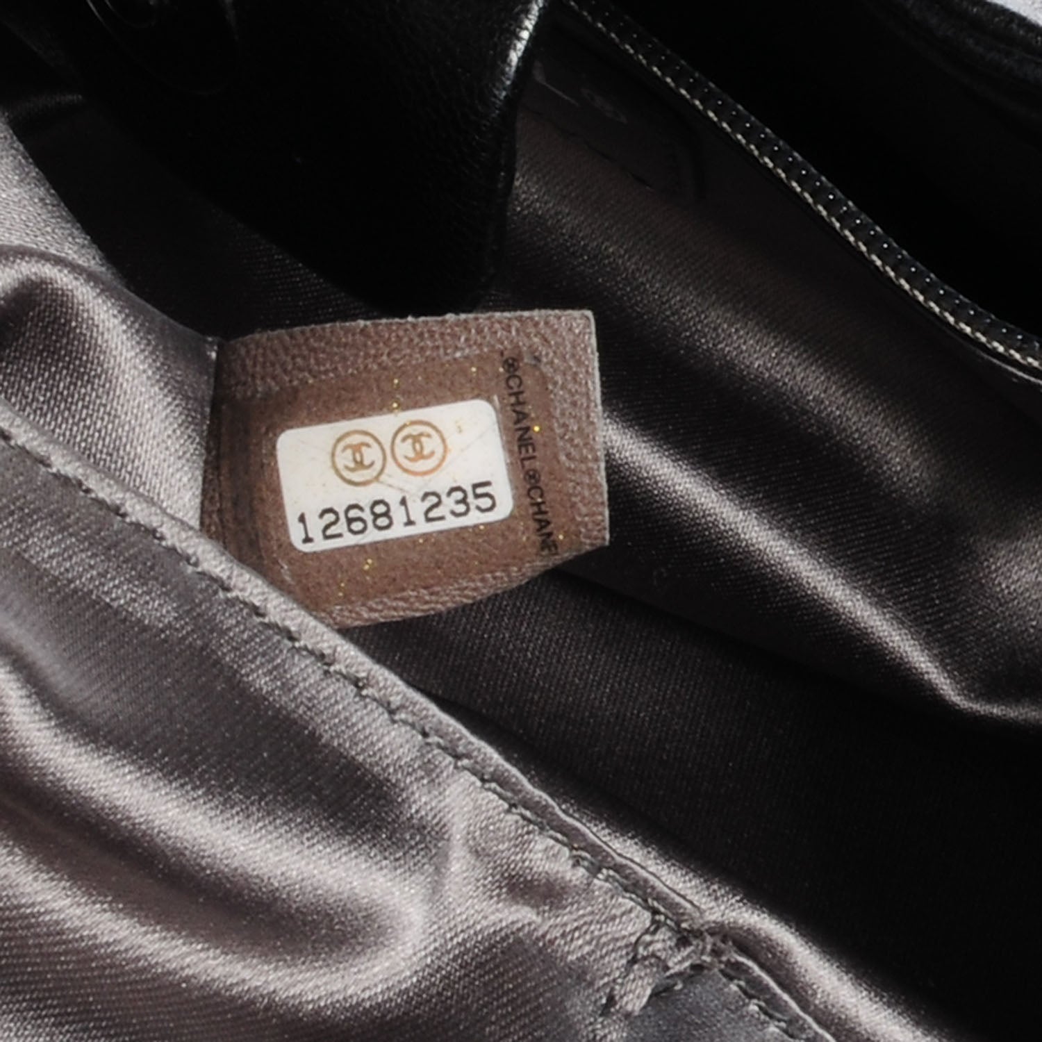 Chanel Lambskin Pearl Obsession Tote Black 7 of 7