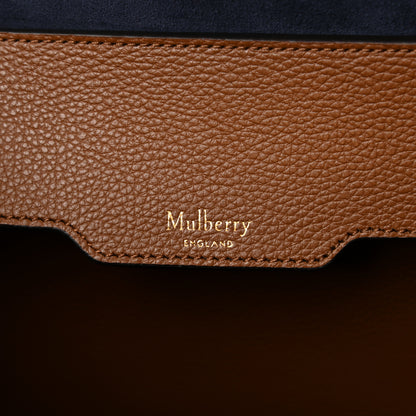 Mulberry Small Classic Grain Bayswater Tote Oak Oxford Blue 6 of 9