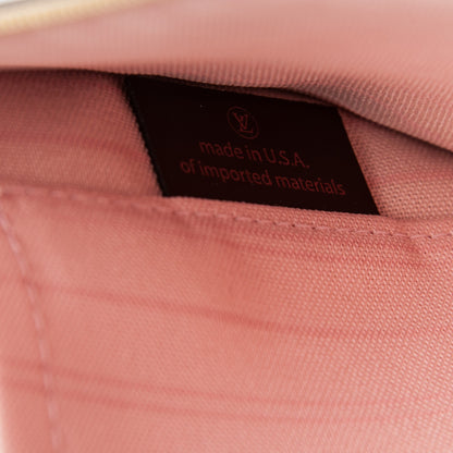 Louis Vuitton Damier Ebene Neverfull MM GM Pochette Rose Ballerine 7 of 8