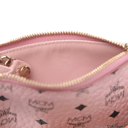 MCM Visetos Key Pouch Pink 7 of 7