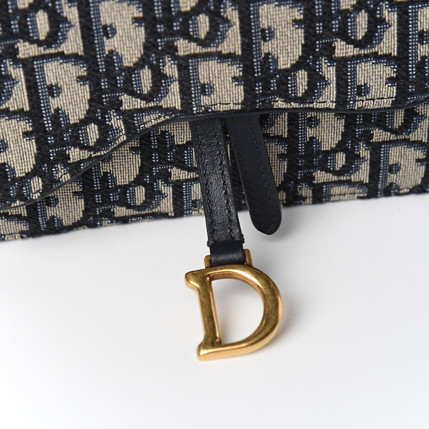 Oblique Saddle Belt Bag Blue