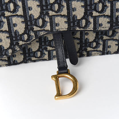 Christian Dior Oblique Saddle Belt Bag Blue 10 of 11