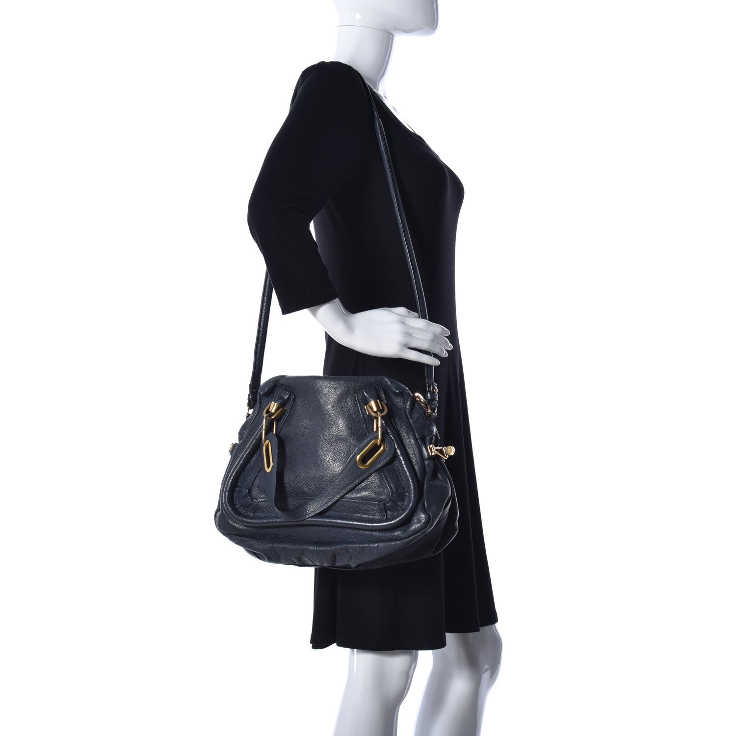 Chloe Calfskin Medium Paraty Navy 3 of 31