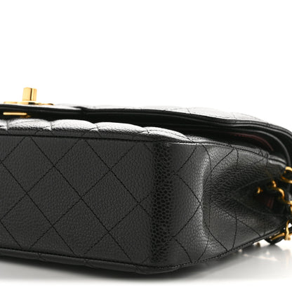 Chanel Caviar Quilted Medium Double Flap Black 11 of 12