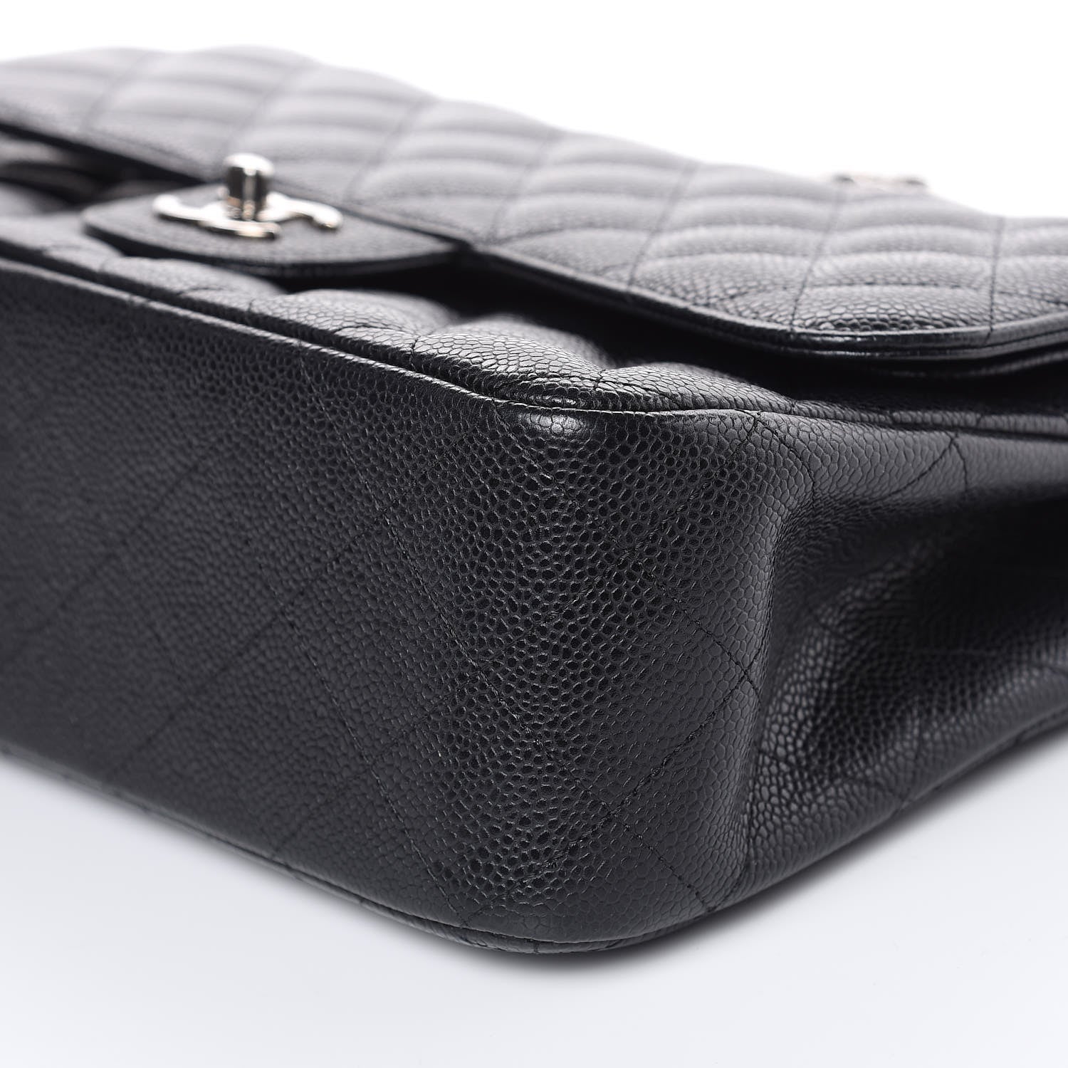 Chanel Caviar Quilted Jumbo Double Flap Black 9 of 13