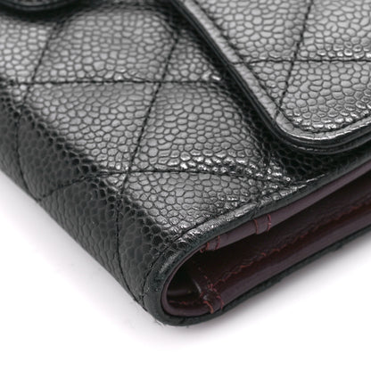 Chanel Caviar Quilted Large Flap Wallet Black 16 of 18