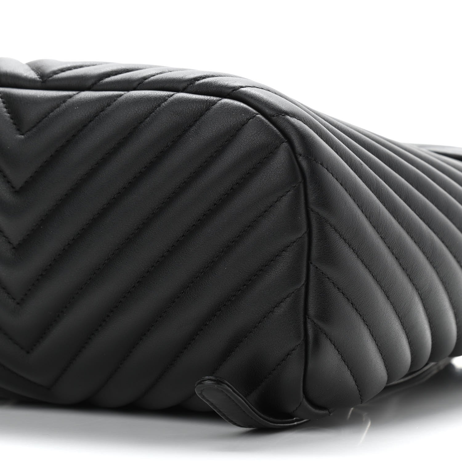 Chanel Calfskin Chevron Quilted Large Urban Spirit Backpack Black 10 of 10