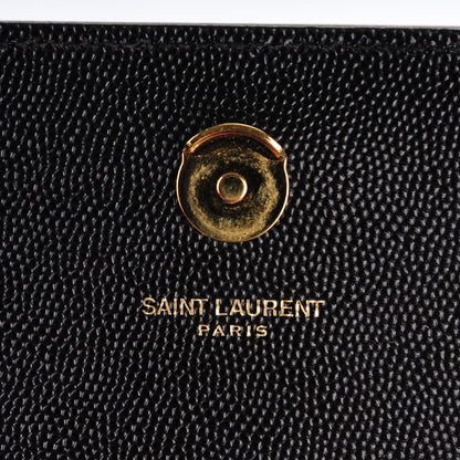 Saint Laurent Grain De Poudre Small Monogram Kate Satchel Black 6 of 7