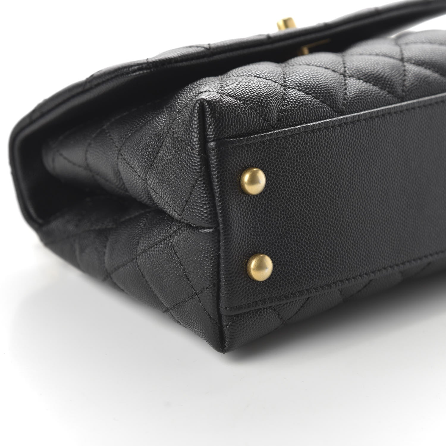 Chanel Caviar Lizard Quilted Mini Coco Handle Flap Black 6 of 11