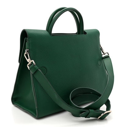 Christian Dior Grained Calfskin Diorever Flap Green 3 of 17