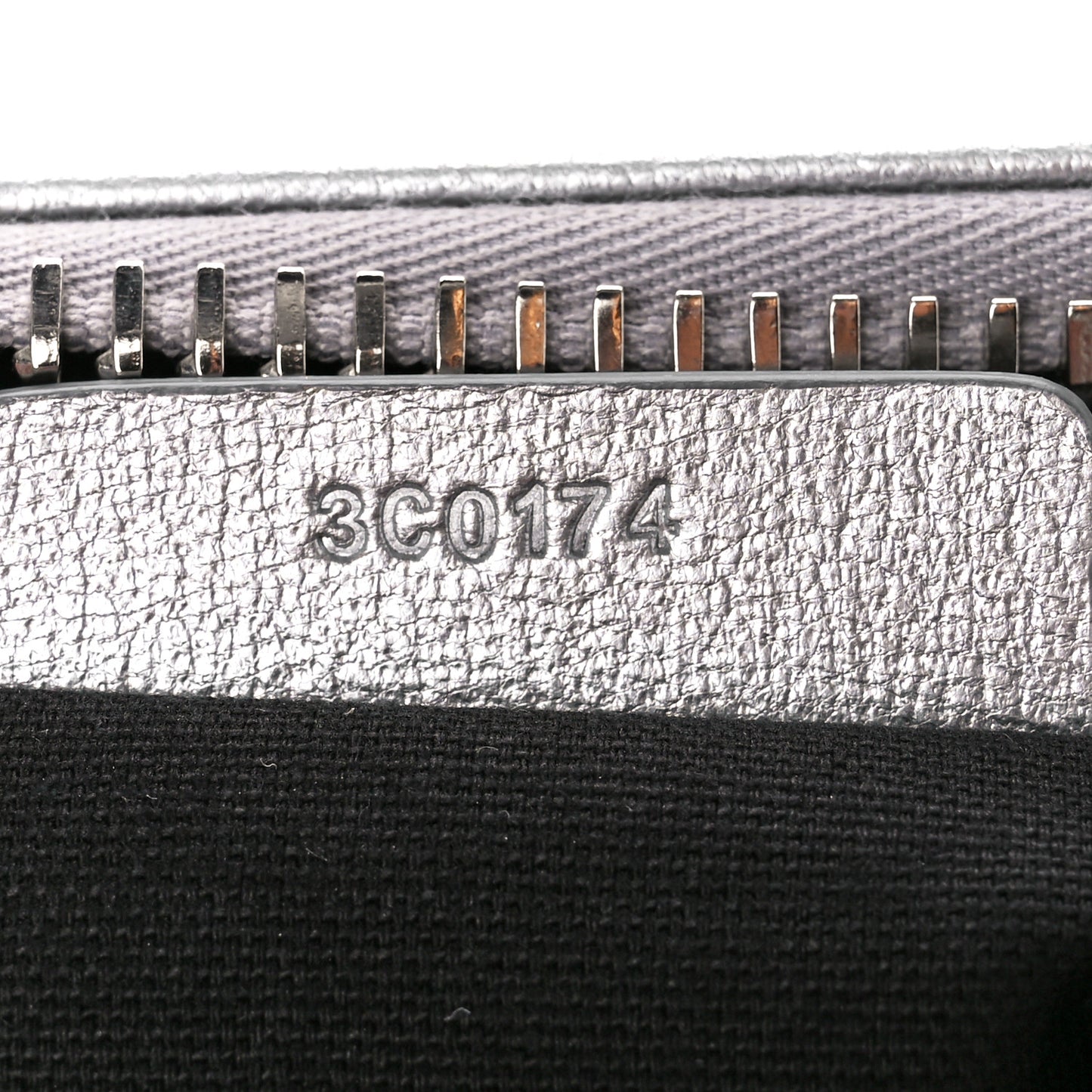 Metallic Sugar Goatskin Mini Antigona Silver