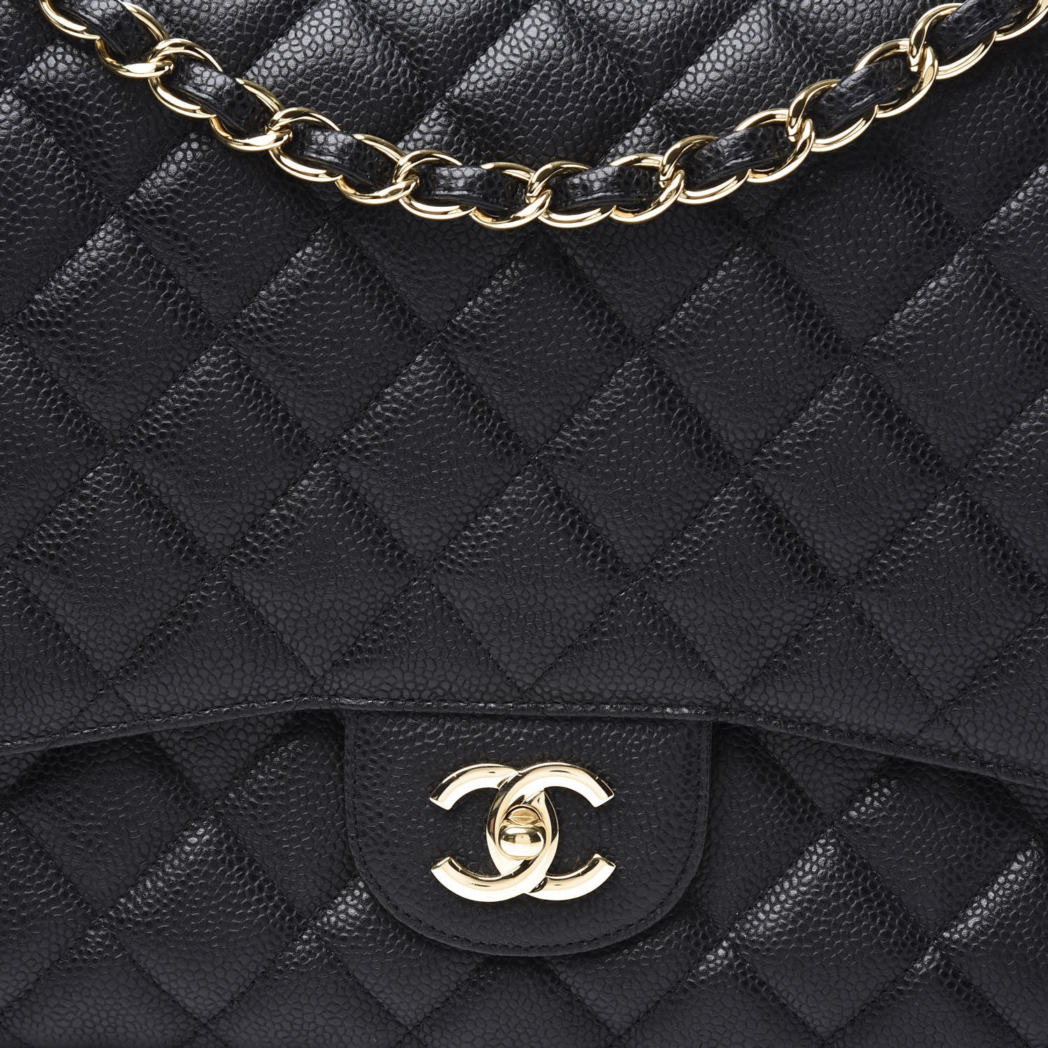 Chanel Caviar Quilted Maxi Single Flap Black 9 of 10