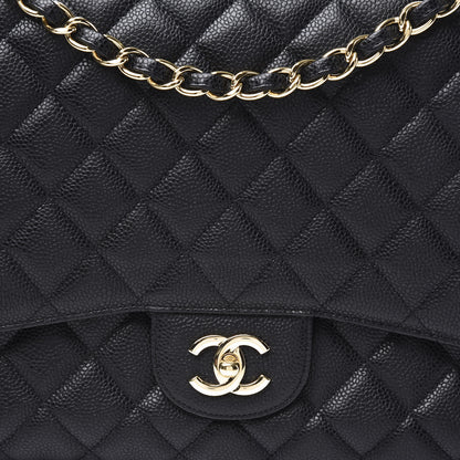 Chanel Caviar Quilted Maxi Single Flap Black 9 of 10