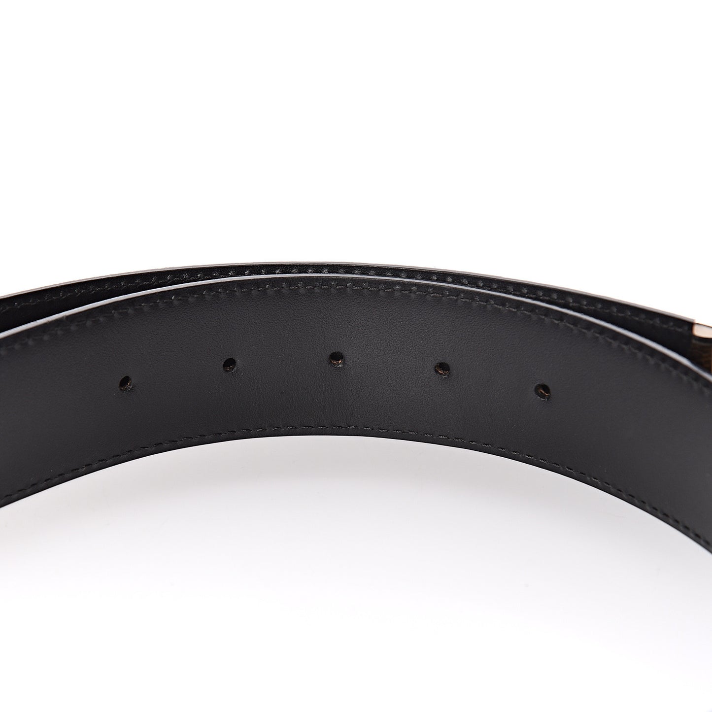 Calfskin Monogram 40mm LV Initiales Reversible Belt 80 32 Black