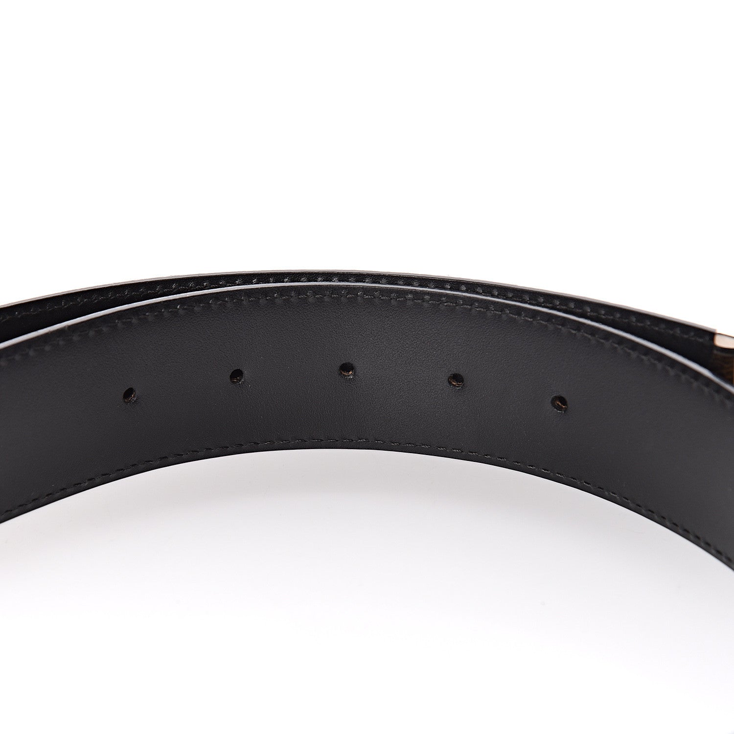 Louis Vuitton Calfskin Monogram 40mm LV Initiales Reversible Belt 80 32 Black 5 of 6