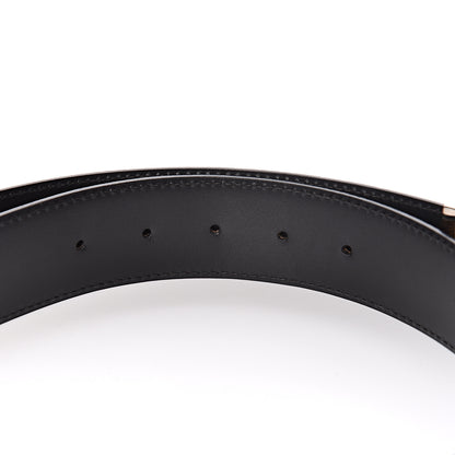 Louis Vuitton Calfskin Monogram 40mm LV Initiales Reversible Belt 80 32 Black 5 of 6