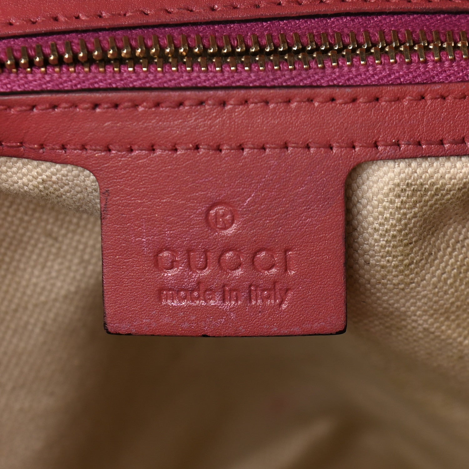 Gucci Guccissima Large Heart Bit Charm Top Handle Tote Pink 5 of 12