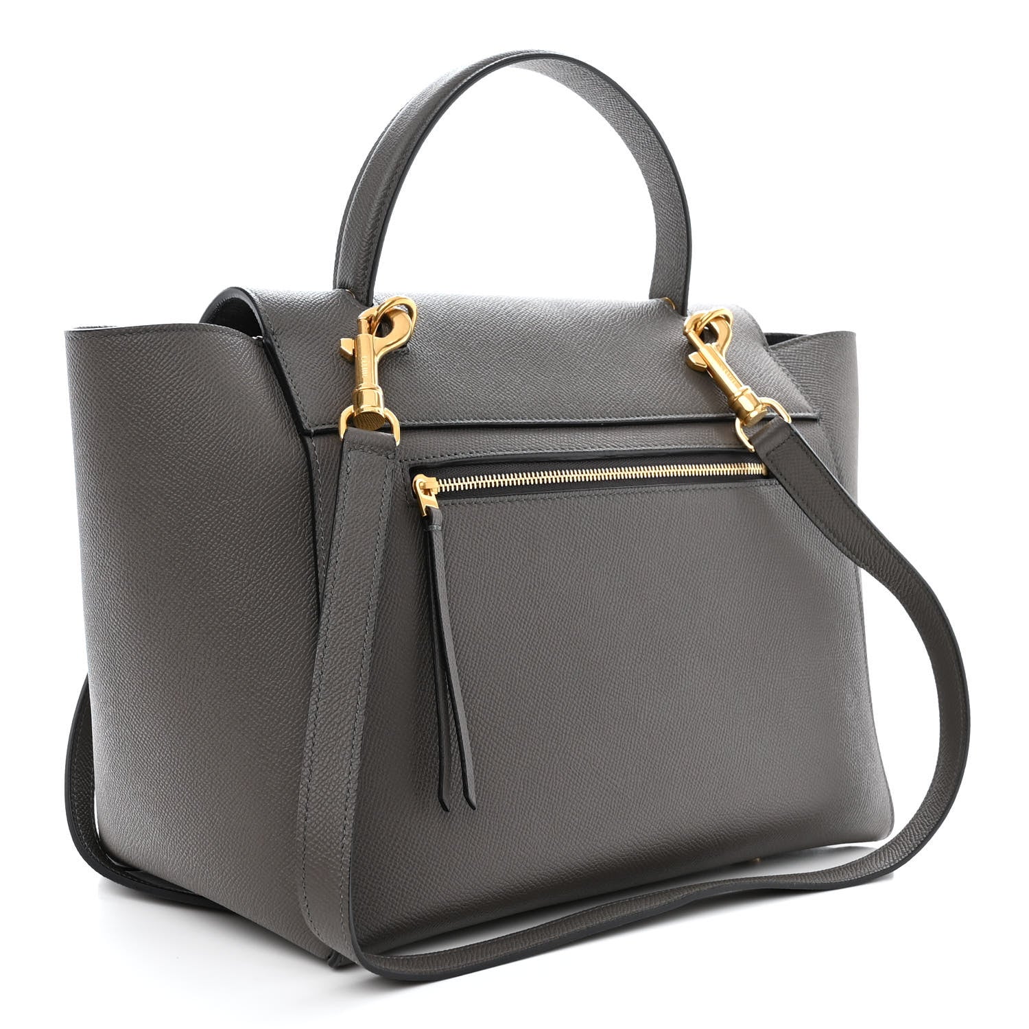 Celine Grained Calfskin Mini Belt Bag Grey 3 of 10