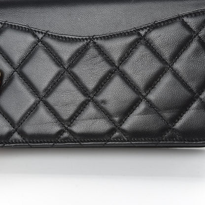 Chanel Goatskin Quilted Timeless CC Wallet On Chain WOC Black 12 of 14