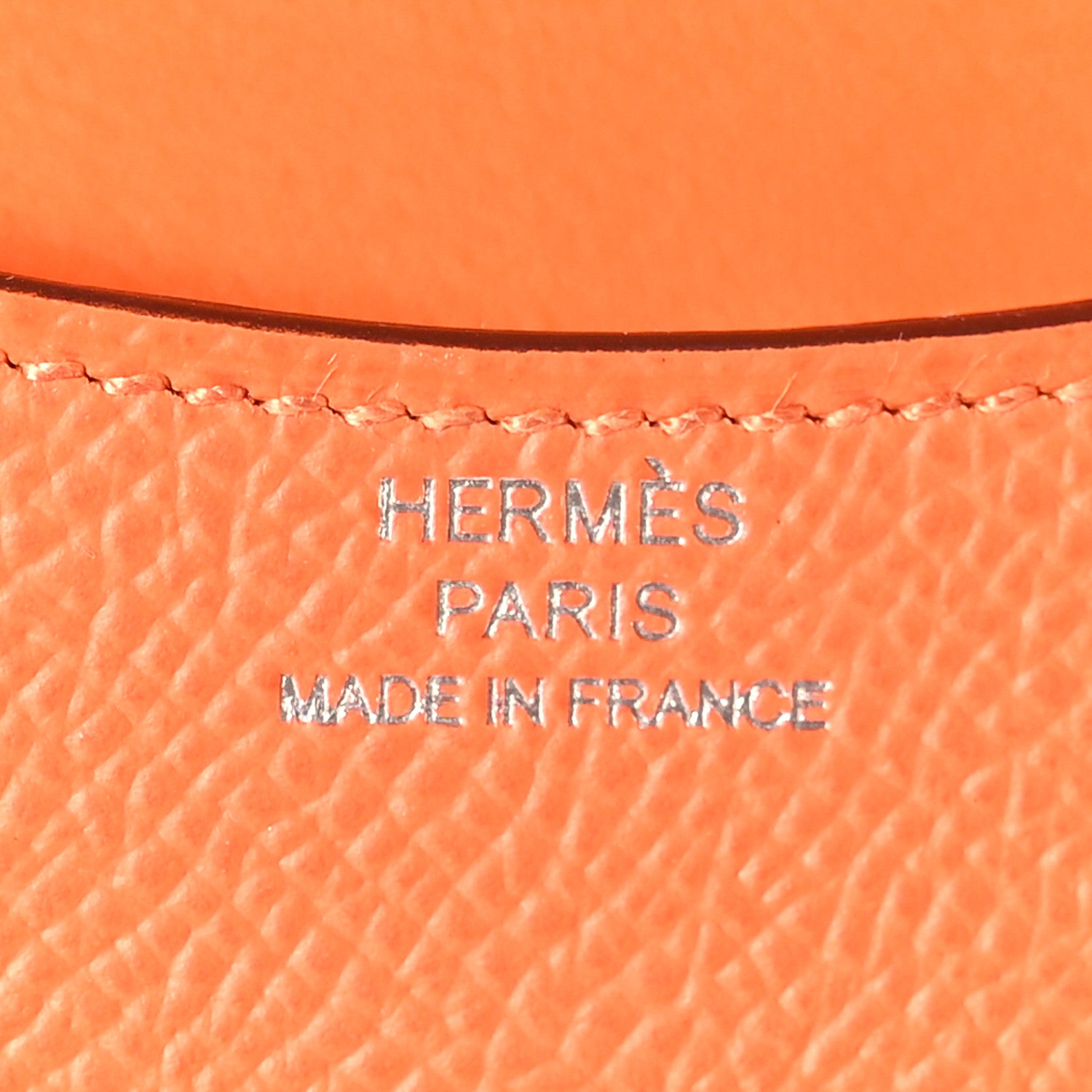 Hermes Epsom Constance Slim Wallet Orange 7 of 9
