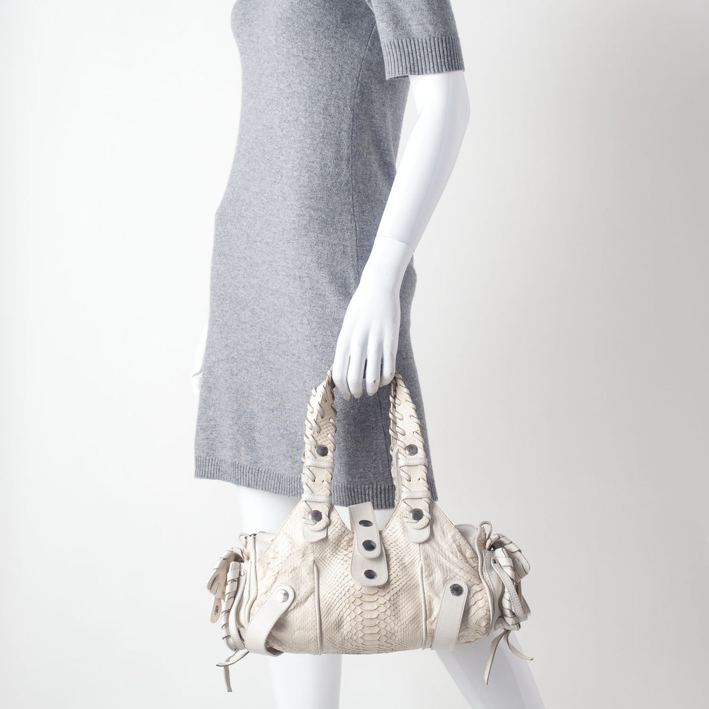 Python Silverado Shoulder Bag White