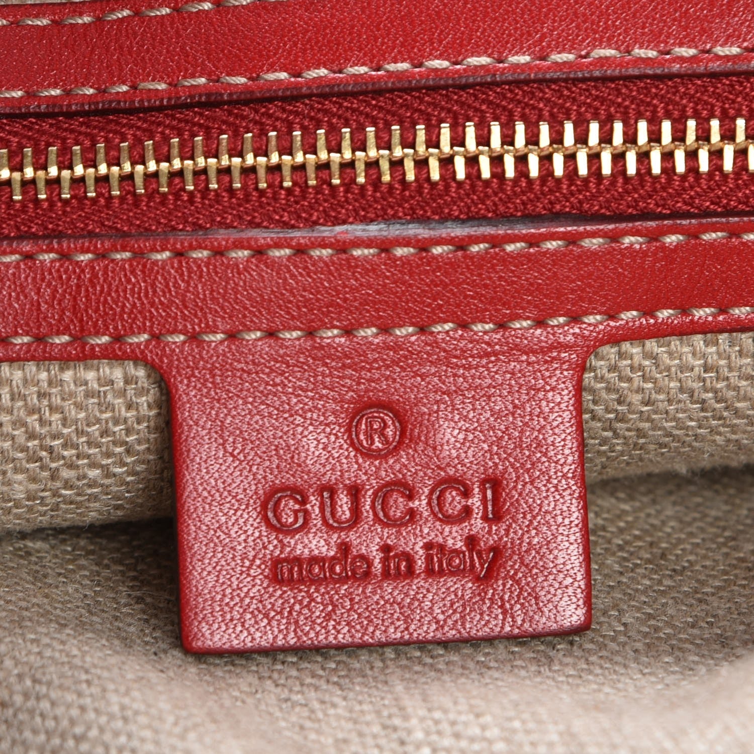 Gucci Calfskin Web Medium Jackie O Bouvier Hobo Red 6 of 7