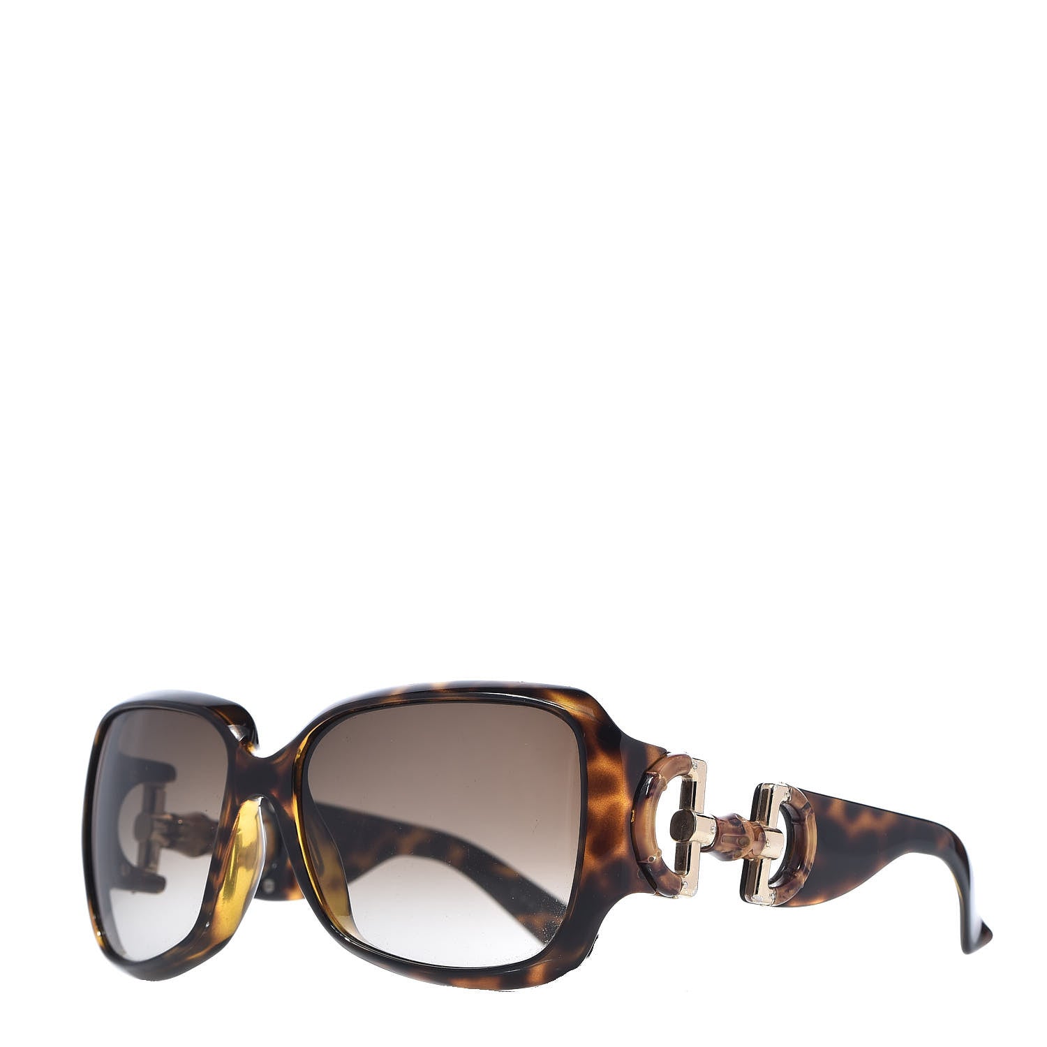 Gucci Bamboo Horsebit Sunglasses GG 2969/S Tortoise 1 of 8