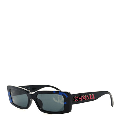 Chanel Acetate CC Sunglasses 71473A Black 1 of 8