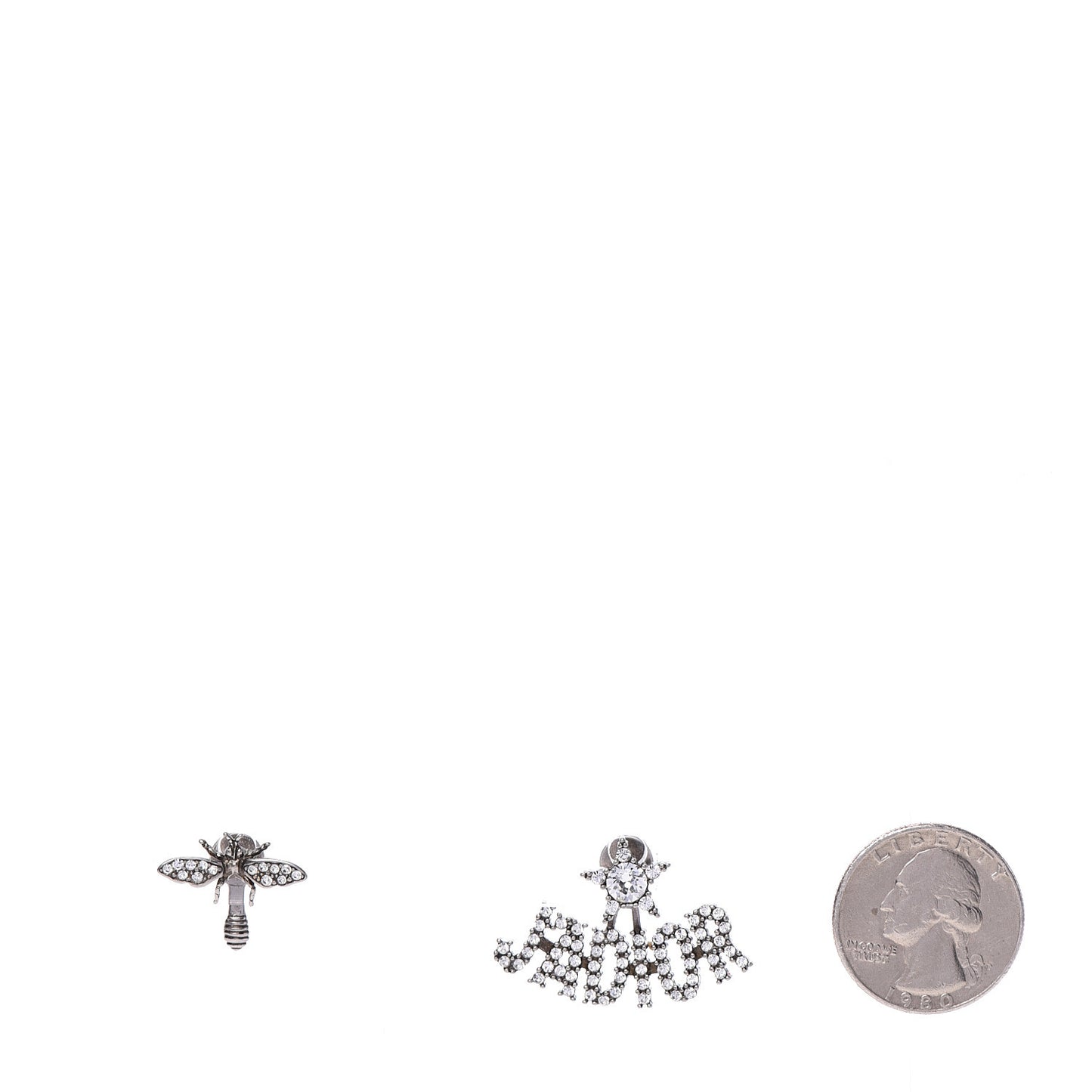 Palladium Crystal J'adior Earrings