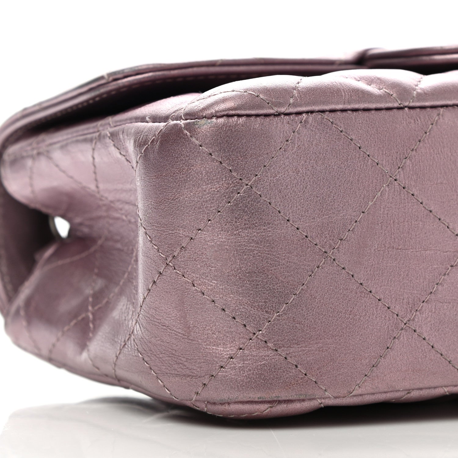 Chanel Metallic Calfskin Quilted Mini Rectangular Flap Pink 8 of 14