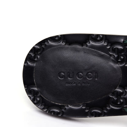 Gucci Nylon Guccissima Web Womens Thong Sandals 38.5 Green Red Black 7 of 15