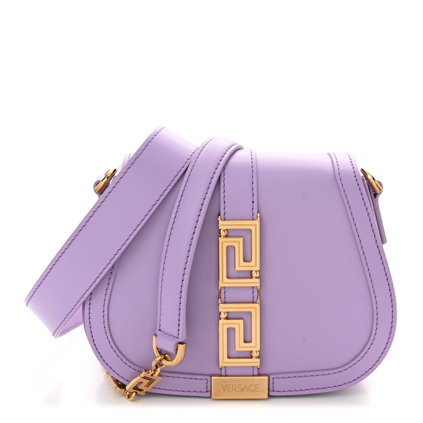 Calfskin Small Greca Goddess Shoulder Bag Lilac