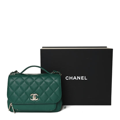 Chanel Caviar Quilted Medium Business Affinity Flap Green 13 of 13