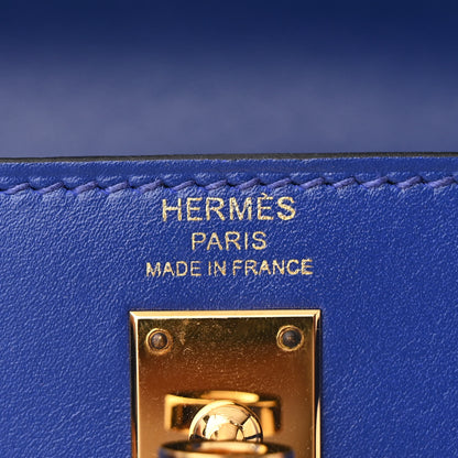 Hermes Box Kelly Sellier 25 Bleu Electrique 6 of 12