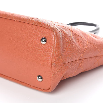 Chanel Grained Calfskin Shopping Fever Tote Orange 11 of 11