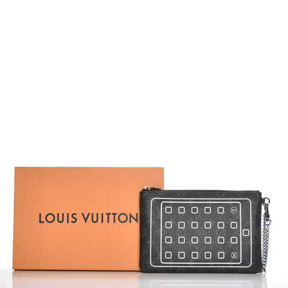Louis Vuitton Monogram Eclipse Fragment Design iPad Pouch 8 of 8