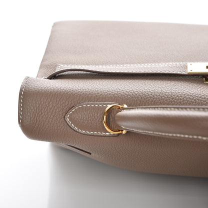 Hermes Togo Kelly Retourne 35 Etoupe 30 of 34